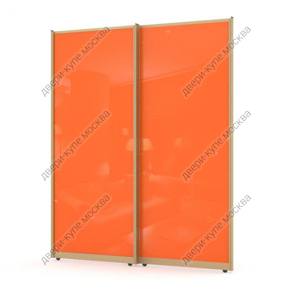 Дверь-купе стекло оракал 035 пастельно-оранжевый