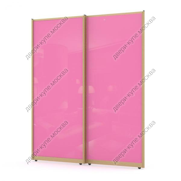 Дверь-купе стекло оракал 045 нежно-розовый